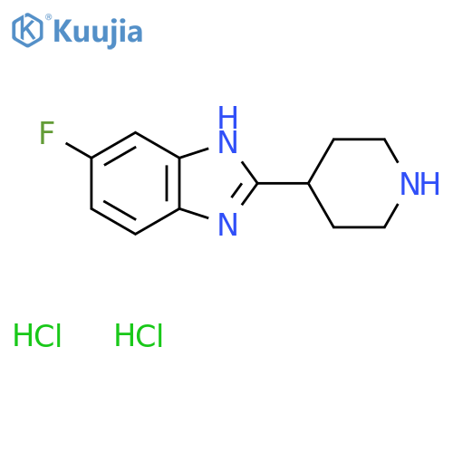 5-Fluoro-2-(4-piperidinyl)-1h-benzimidazole dihydrochloride structure