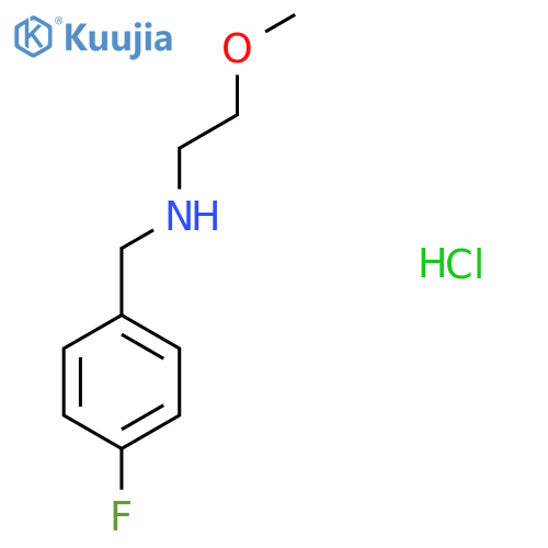 N-(4-Fluorobenzyl)-2-methoxyethanamine hydrochloride structure