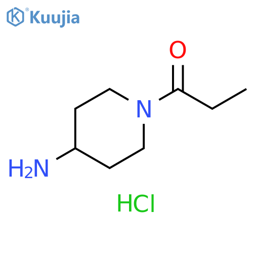 1-propionyl-4-piperidinamine hydrochloride structure
