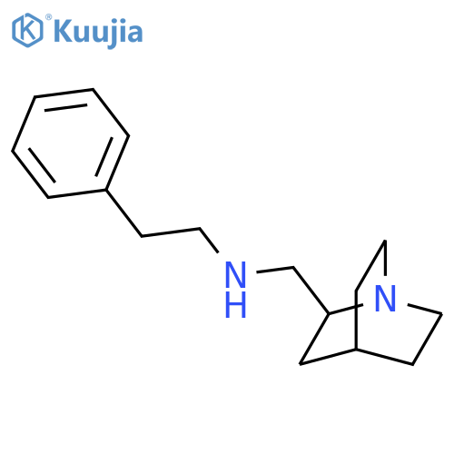1-Azabicyclo[2.2.2]octane-2-methanamine, N-(2-phenylethyl)- structure