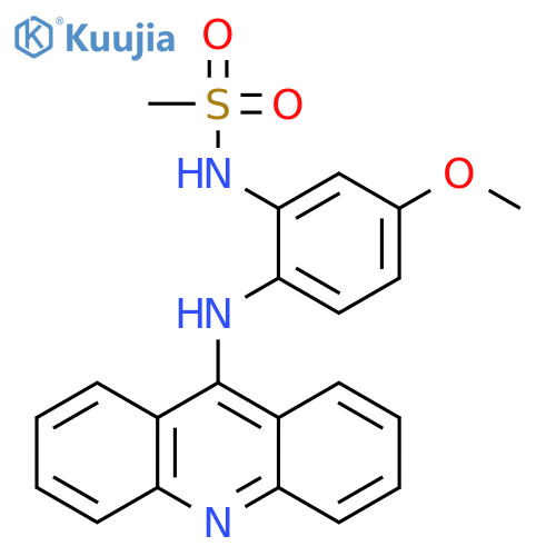 Methanesulfonamide, N-[2-(9-acridinylamino)-5-methoxyphenyl]- structure