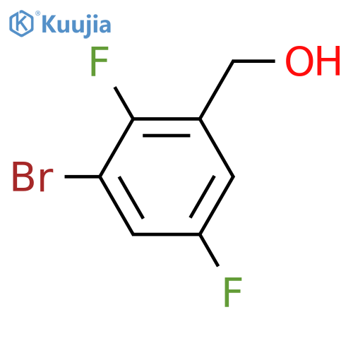(3-Bromo-2,5-difluorophenyl)methanol structure