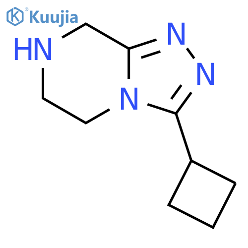 3-cyclobutyl-5H,6H,7H,8H-[1,2,4]triazolo[4,3-a]pyrazine structure