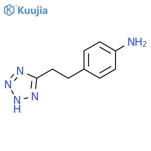 4-2-(1H-1,2,3,4-tetrazol-5-yl)ethylaniline structure
