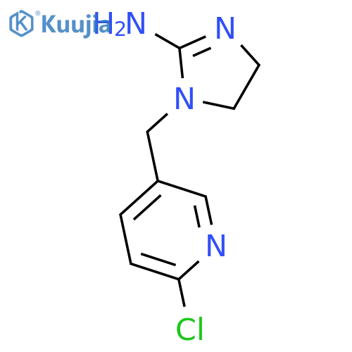 1H-Imidazol-2-amine,1-[(6-chloro-3-pyridinyl)methyl]-4,5-dihydro- structure