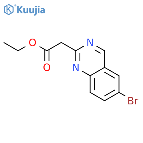Ethyl 2-(6-bromoquinazolin-2-yl)acetate structure