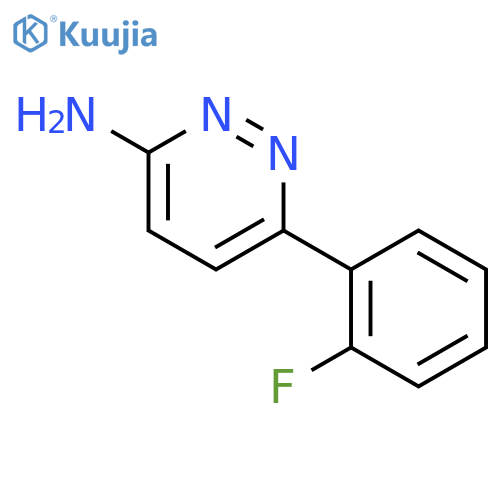 6-(2-fluorophenyl)pyridazin-3-amine structure