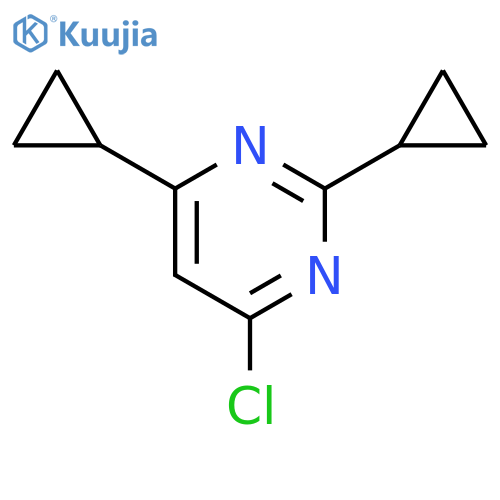 4-chloro-2,6-dicyclopropylpyrimidine structure