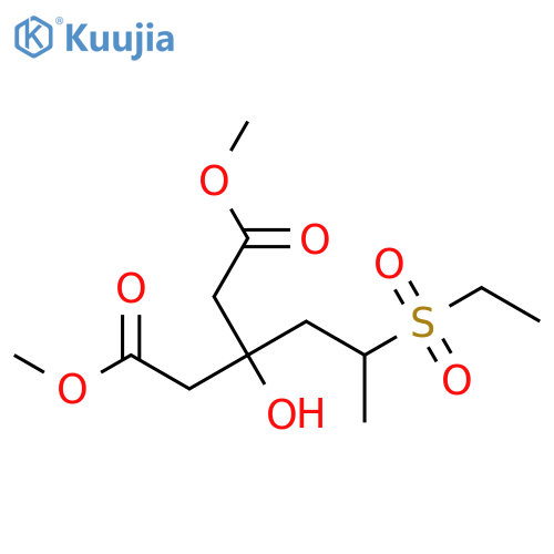 Dimethyl 3-Hydroxy-3-[2-(ethylsulfonyl)propyl]glutarate structure