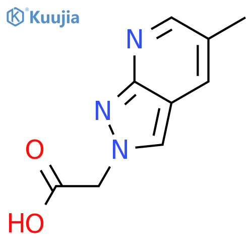 2-{5-methyl-2H-pyrazolo[3,4-b]pyridin-2-yl}acetic acid structure