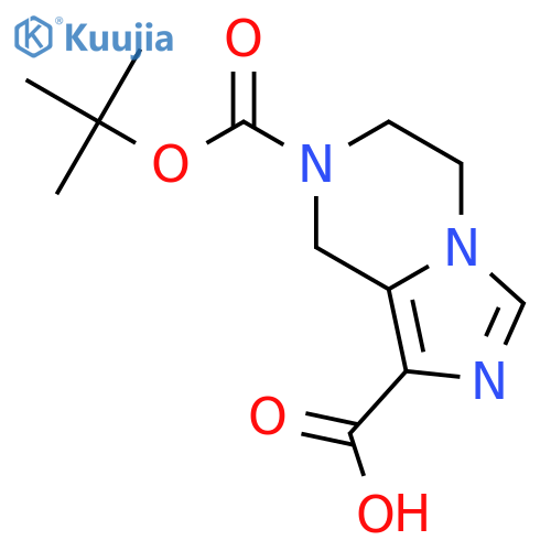7-(Tert-butoxycarbonyl)-5,6,7,8-tetrahydroimidazo[1,5-A]pyrazine-1-carboxylic acid structure