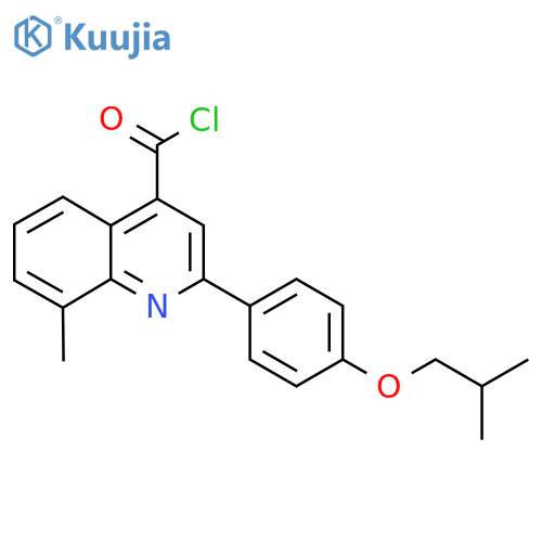 2-(4-Isobutoxyphenyl)-8-methylquinoline-4-carbonyl chloride structure