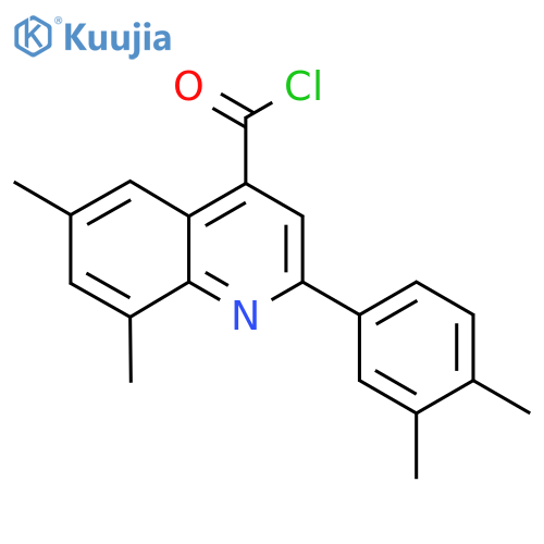 2-(3,4-Dimethylphenyl)-6,8-dimethylquinoline-4-carbonyl chloride structure