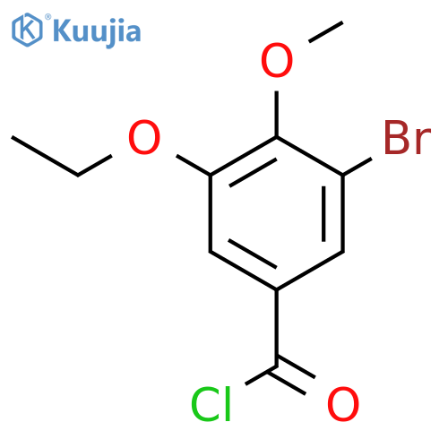 3-Bromo-5-ethoxy-4-methoxybenzoyl chloride structure