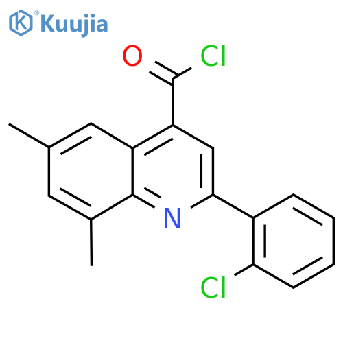 2-(2-Chlorophenyl)-6,8-dimethylquinoline-4-carbonyl chloride structure
