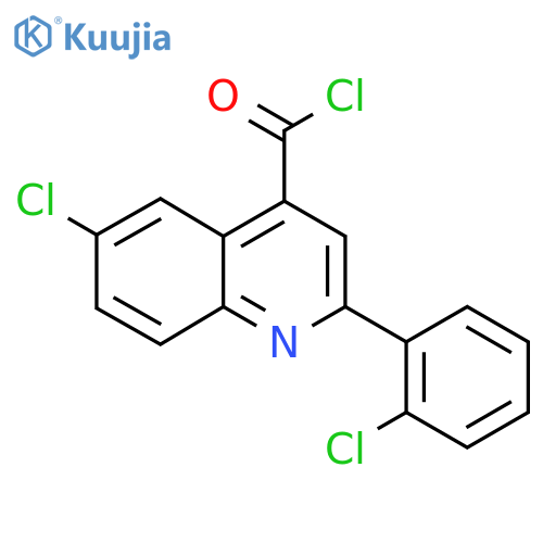 6-Chloro-2-(2-chlorophenyl)quinoline-4-carbonyl chloride structure