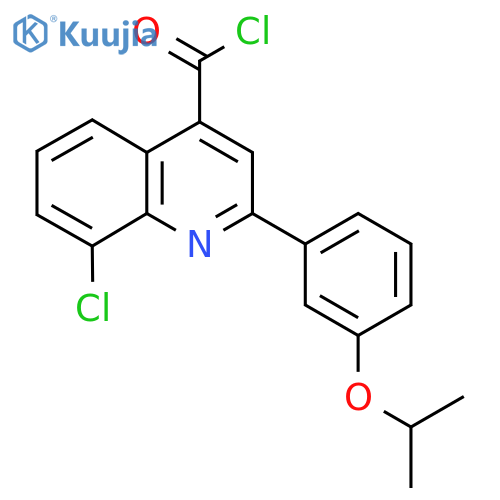 8-Chloro-2-(3-isopropoxyphenyl)quinoline-4-carbonyl chloride structure