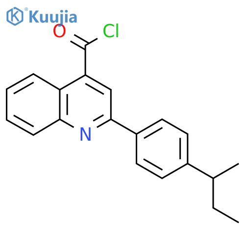 2-(4-Sec-butylphenyl)quinoline-4-carbonyl chloride structure