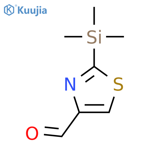 2-(trimethylsilyl)-1,3-thiazole-4-carbaldehyde structure
