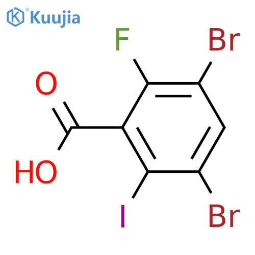 3,5-Dibromo-2-fluoro-6-iodobenzoic acid structure