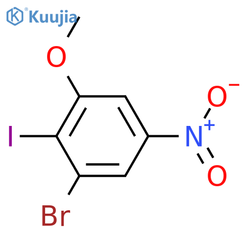 3-Bromo-2-iodo-5-nitroanisole structure