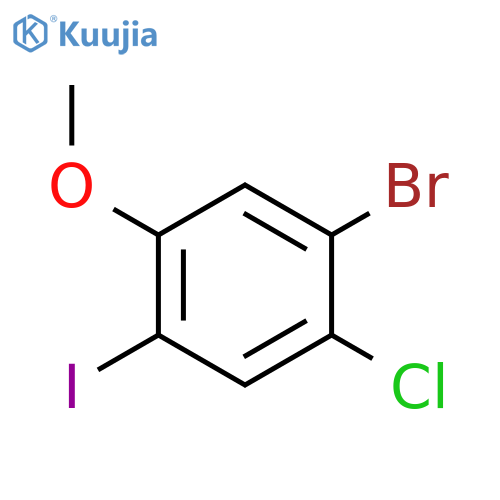 1-Bromo-2-chloro-4-iodo-5-methoxybenzene structure