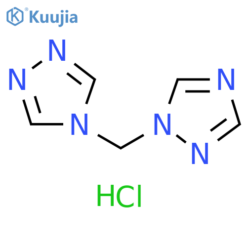 1H-1,2,4-Triazole, 1-(4H-1,2,4-triazol-4-ylmethyl)-, hydrochloride (1:1) structure
