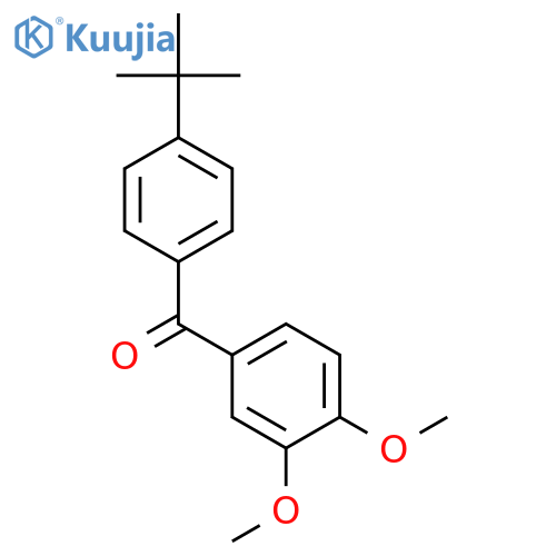 4-tert-Butyl-3',4'-dimethoxybenzophenone structure