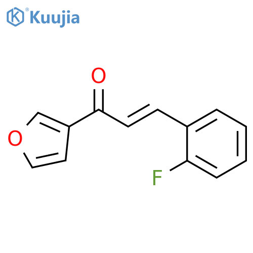 (2E)-3-(2-fluorophenyl)-1-(furan-3-yl)prop-2-en-1-one structure