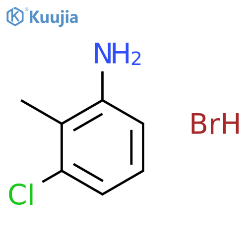 BENZENAMINE, 3-CHLORO-2-METHYL-, HYDROBROMIDE structure