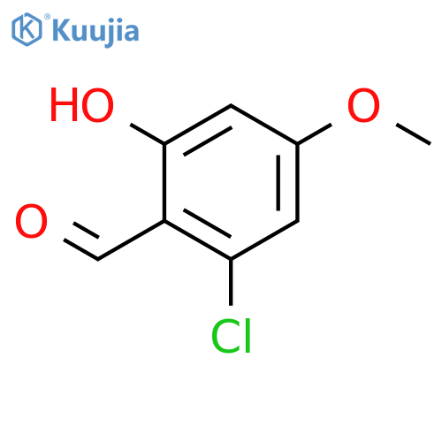 2-Chloro-6-hydroxy-4-methoxybenzaldehyde structure