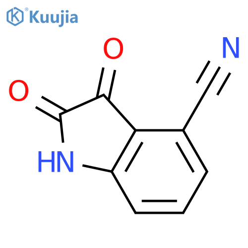 2,3-dihydro-2,3-dioxo-1H-Indole-4-carbonitrile structure