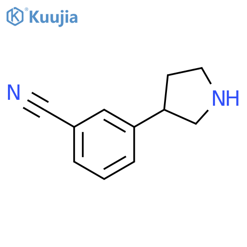 3-(pyrrolidin-3-yl)benzonitrile structure