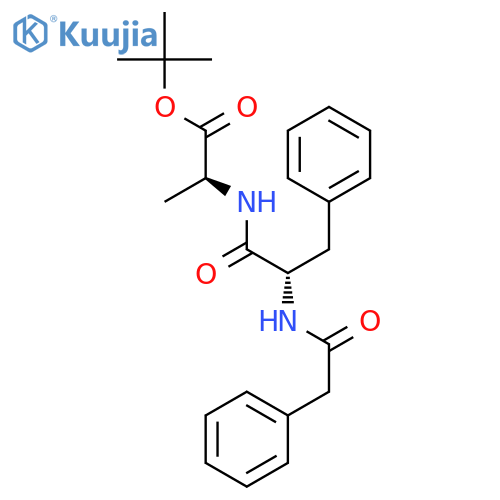 L-Alanine, N-[N-(phenylacetyl)-L-phenylalanyl]-, 1,1-dimethylethyl ester structure
