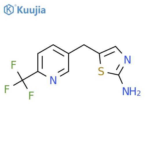 2-Thiazolamine, 5-[[6-(trifluoromethyl)-3-pyridinyl]methyl]- structure