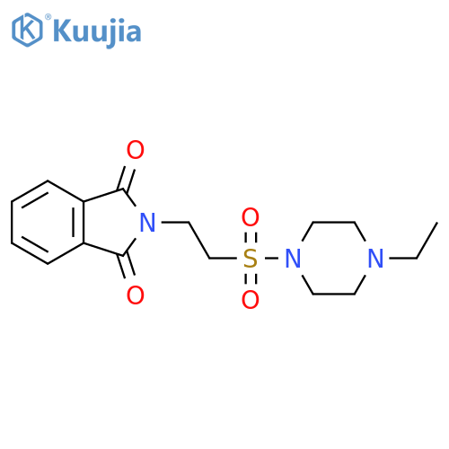 2-{2-(4-ethylpiperazin-1-yl)sulfonylethyl}-2,3-dihydro-1H-isoindole-1,3-dione structure