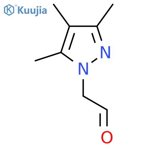 2-(3,4,5-trimethyl-1H-pyrazol-1-yl)acetaldehyde structure