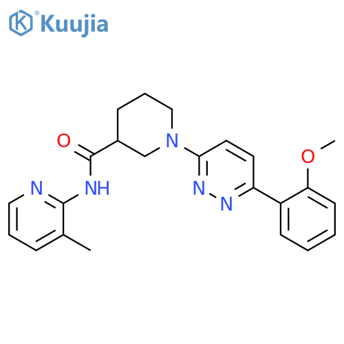 1-6-(2-methoxyphenyl)pyridazin-3-yl-N-(3-methylpyridin-2-yl)piperidine-3-carboxamide structure