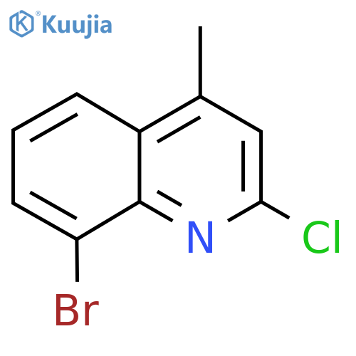 8-Bromo-2-chloro-4-methylquinoline structure
