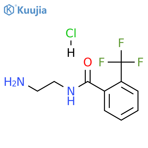 N-(2-aminoethyl)-2-(trifluoromethyl)benzamide hydrochloride structure