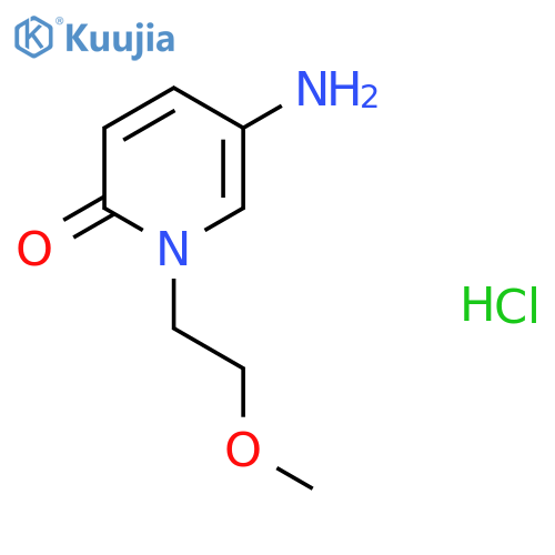 5-amino-1-(2-methoxyethyl)-1,2-dihydropyridin-2-one hydrochloride structure