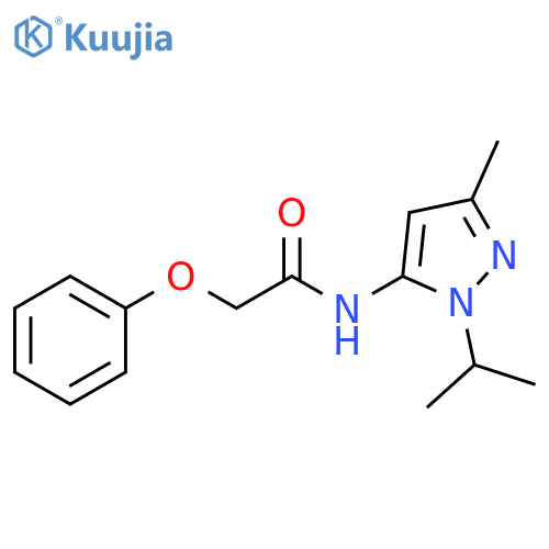 N-3-methyl-1-(propan-2-yl)-1H-pyrazol-5-yl-2-phenoxyacetamide structure