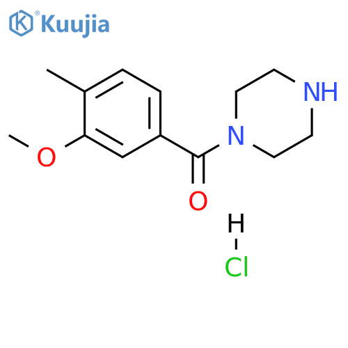 (3-methoxy-4-methyl-phenyl)-piperazin-1-yl-methanone;hydrochloride structure