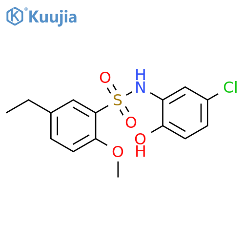 N-(5-chloro-2-hydroxyphenyl)-5-ethyl-2-methoxybenzene-1-sulfonamide structure