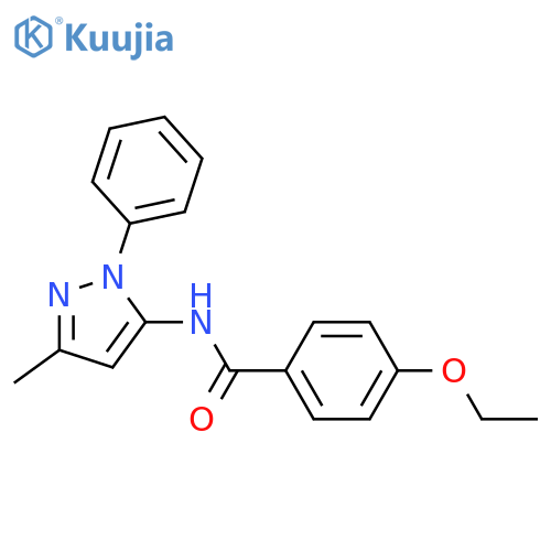 4-ethoxy-N-(3-methyl-1-phenyl-1H-pyrazol-5-yl)benzamide structure