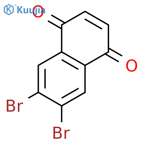 6,7-dibromonaphthalene-1,4-dione structure