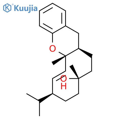 9H-Benzo[b]cyclodeca[e]pyran-11-ol,5a,8,10,11,12,13,13a,14-octahydro-5a,11-dimethyl-8-(1-methylethyl)-,(5aR,6E,8S,11S,13aR)-rel-(-)- (9CI) structure
