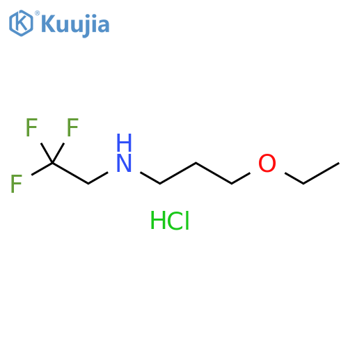 (3-ethoxypropyl)(2,2,2-trifluoroethyl)amine hydrochloride structure
