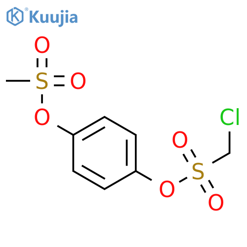 Methanesulfonic acid, chloro-, 4-[(methylsulfonyl)oxy]phenyl ester structure