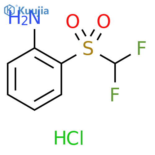 2-difluoromethanesulfonylaniline hydrochloride structure